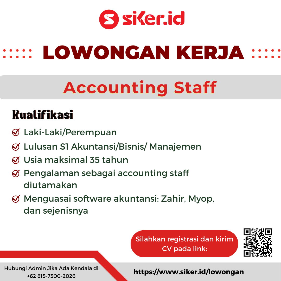 Accounting Staff - PT Katering Makanan Indonesia